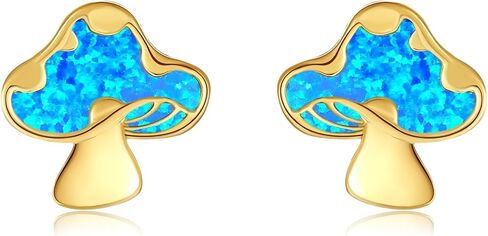 14k Solid Yellow Gold Simple Stud Earrings For Women, Christmas Dainty Jewelry Gifts For Girls Her in Saudi Arabia