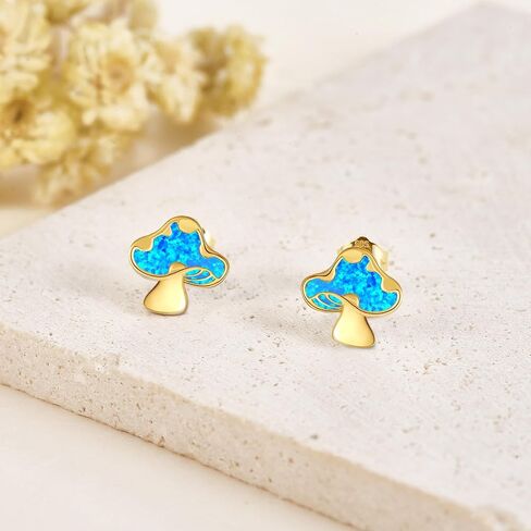 14k Solid Yellow Gold Simple Stud Earrings For Women, Christmas Dainty Jewelry Gifts For Girls Her in Saudi Arabia