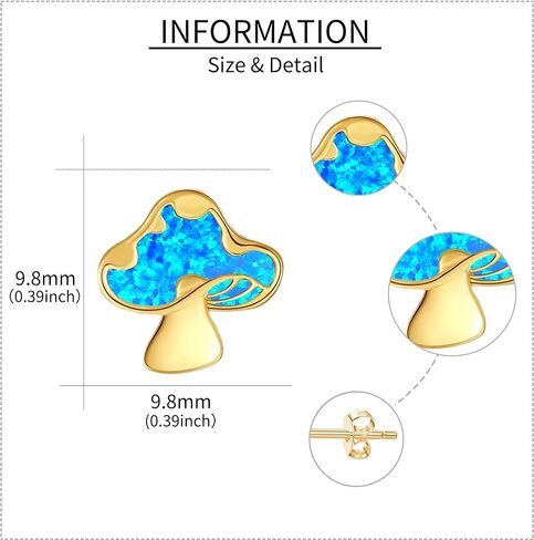 14k Solid Yellow Gold Simple Stud Earrings For Women, Christmas Dainty Jewelry Gifts For Girls Her in Saudi Arabia