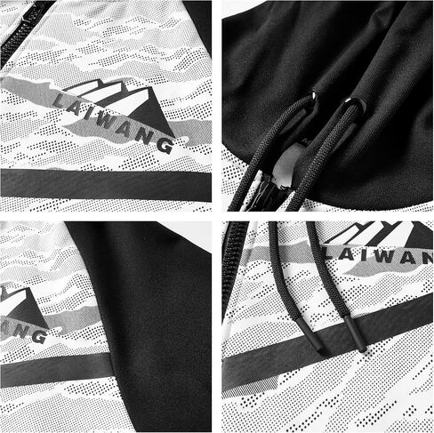 LAIWANG Men's Color Block Hoodie-Full Zip Ultimate Heavyweight Fleece Hoodie-Camo zip up hoodie With Kanga Pocket in Kuwait