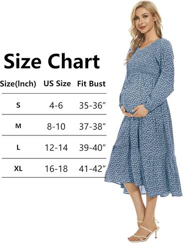 الجوروكسو فستان امومة من الشيفون والدانتيل بتصميم زهور لحفلات استقبال المولود، فستان رسمي 3/4 كم بقصة ايه لاين بخصر امبراطوري للحفلات in Kuwait