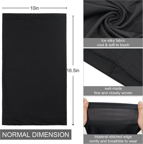 كيرل وشاح لتغطية الرقبة والوجه للرجال والنساء، جيد التهوية ومقاوم للشمس والرياح لصيد الاسماك والمشي لمسافات طويلة وركوب الدراجات - قطعتين in Kuwait