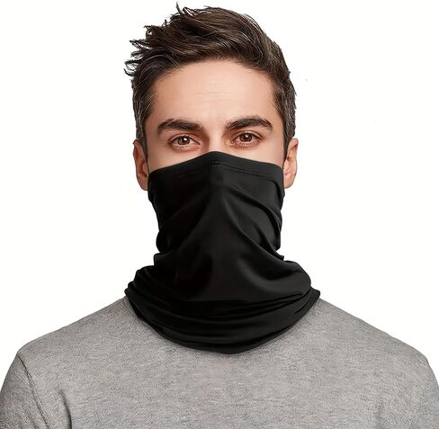 كيرل وشاح لتغطية الرقبة والوجه للرجال والنساء، جيد التهوية ومقاوم للشمس والرياح لصيد الاسماك والمشي لمسافات طويلة وركوب الدراجات - قطعتين in Kuwait