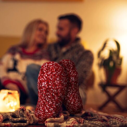 Hicarer 9 Pairs Valentine's Day Cupcake Socks Gifts for Women Girl Stocking Stuffers Christmas Gifts Fuzzy Fluffy Sock Birthday Gifts in Saudi Arabia