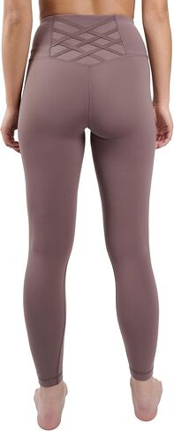 Yogalicious High Rise Squat Proof Criss Cross Yoga Pants for Women Tummy Control Non See Through Ankle Yoga Leggings in Saudi Arabia