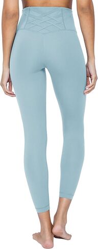 Yogalicious High Rise Squat Proof Criss Cross Yoga Pants for Women Tummy Control Non See Through Ankle Yoga Leggings in Saudi Arabia