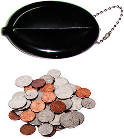 6 Oval Squeeze Coin Holders | Change Purse Made in the USA | For Men and Women by NPGD (Mixed) in Saudi Arabia