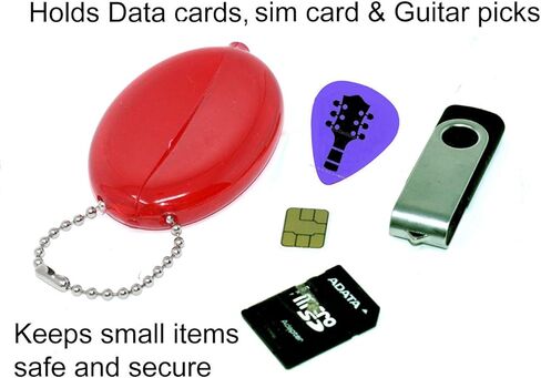 6 Oval Squeeze Coin Holders | Change Purse Made in the USA | For Men and Women by NPGD (Mixed) in Saudi Arabia