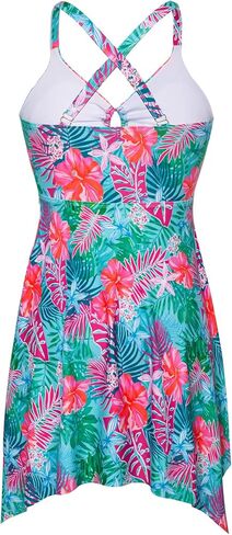 ملابس سباحة تانكيني من قطعتين من هانا نيكول للنساء، فستان سباحة بمقاس كبير مع شورت للأولاد in Kuwait