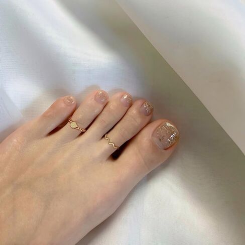 TOSGMY 20 قطعة خواتم قابلة للتعديل للنساء للصيف والشاطئ مجموعة حلقات مفتوحة الذيل مجموعة خواتم ذهبية لأصابع القدم مجوهرات فضية عين الشر زهرة سهم ثعبان in Kuwait