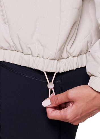 Avalanche Women's 1/2 Zip Puffer, Partial Zip Up Quick Drying Puffer Jacket with Zipper Pockets, Mock Neck Puffer Sweatshirt in Saudi Arabia