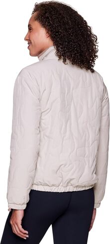 Avalanche Women's 1/2 Zip Puffer, Partial Zip Up Quick Drying Puffer Jacket with Zipper Pockets, Mock Neck Puffer Sweatshirt in Saudi Arabia
