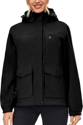 Little Donkey Andy Women's Softshell Jacket Lightweight Windbreaker Jacket with Hood Waterproof Outdoor Camping Hiking in Saudi Arabia