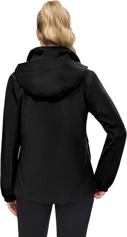 Little Donkey Andy Women's Softshell Jacket Lightweight Windbreaker Jacket with Hood Waterproof Outdoor Camping Hiking in Saudi Arabia