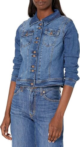 Anne Klein Women's Anne Denim Bracelet SLV Short JKT W/Dbl in Saudi Arabia