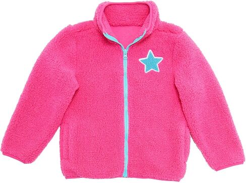 Andy & Evan Girls' and Boys' Sherpa Jacket, Kids Coat for Fall and Winter in Saudi Arabia
