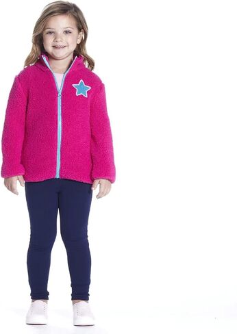 Andy & Evan Girls' and Boys' Sherpa Jacket, Kids Coat for Fall and Winter in Saudi Arabia