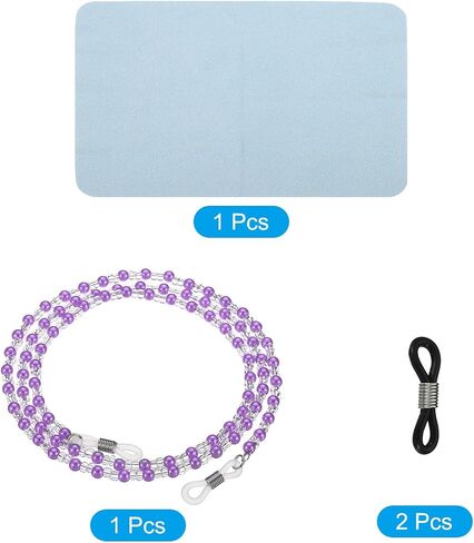سلاسل نظارات باتيكل للنساء، سلسلة نظارات أنيقة من النظارات الشمسية، حامل سلسلة مطرز مع حلقات تنتهي للقراءة in Saudi Arabia