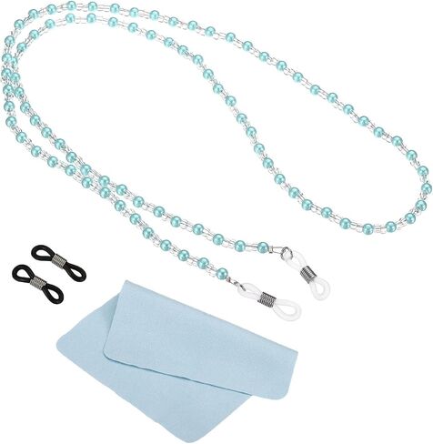 سلاسل نظارات باتيكل للنساء، سلسلة نظارات أنيقة من النظارات الشمسية، حامل سلسلة مطرز مع حلقات تنتهي للقراءة in Saudi Arabia