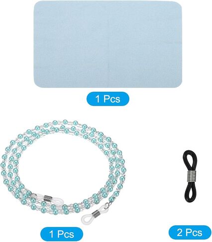 سلاسل نظارات باتيكل للنساء، سلسلة نظارات أنيقة من النظارات الشمسية، حامل سلسلة مطرز مع حلقات تنتهي للقراءة in Saudi Arabia