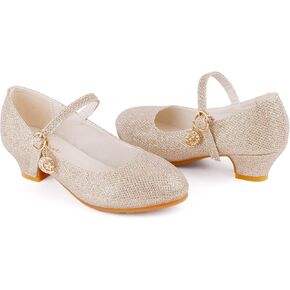 حذاء ماري جين للفتيات من MEJORMEN بكعب منخفض للحفلات وحفلات زفاف الأميرة بخطاف وحلقة قابلة للتعديل للفتيات - الأطفال الصغار/الأطفال الكبار in Kuwait