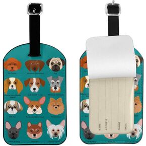 UESEU Cowboys Luggage Tag for Suitcases,American Wild West Desert PU Leather Baggage Tags Bag Tags Travel Id Label for Luggage Women Men -1 Piece