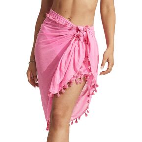 Seafolly Women's Beach Basics Cotton Gauze Sarong Swimsuit Cover Up