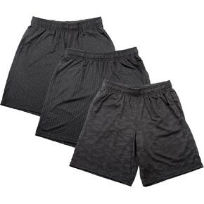 90 Degree By Reflex Mens Basketball Shorts with Drawstring 3 Pack