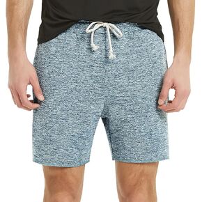 Mens Lounge Shorts Knit Terry Cloth Drawstring Athletic Sweat Shorts with Pockets 6 Inch