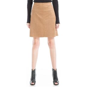 Max Studio Women's Fuax Suede Short Skirt