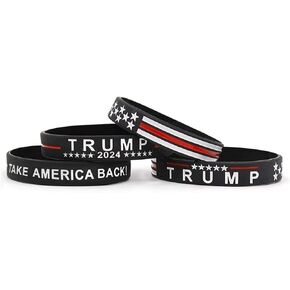 سوار Yangmics Direct 4 Trump Keep America Great for President 2020 من السيليكون - أساور معصم تحفيزية ملهمة - هدايا للبالغين من الجنسين للرجال والنساء والأولاد والبنات in Kuwait
