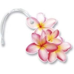 Luggage Tag Plumeria Pink, Yellow in Kuwait