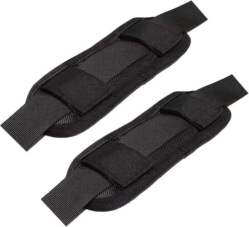 وسادة حزام كتف قابلة للفصل لشنطة الظهر والكاميرا واللابتوب والماسنجر والجيتار (عبوة من قطعتين)، اسود × 2، M, أسود × 2, Medium in Kuwait