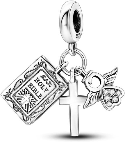 CYCUFF 925 Sterling Silver Charms Suitable for Charm Necklaces, Bracelet Pendants Beads Jewellery Gift for Women Girls in Kuwait