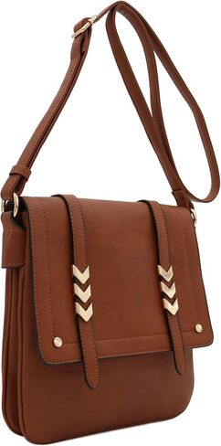ALYSSA Double Compartment Large Flapover Crossbody Bag in Kuwait