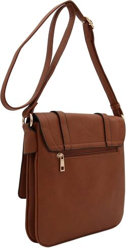 ALYSSA Double Compartment Large Flapover Crossbody Bag in Kuwait