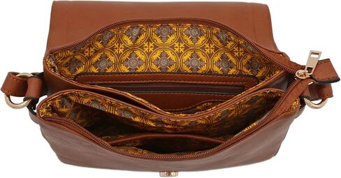 ALYSSA Double Compartment Large Flapover Crossbody Bag in Kuwait