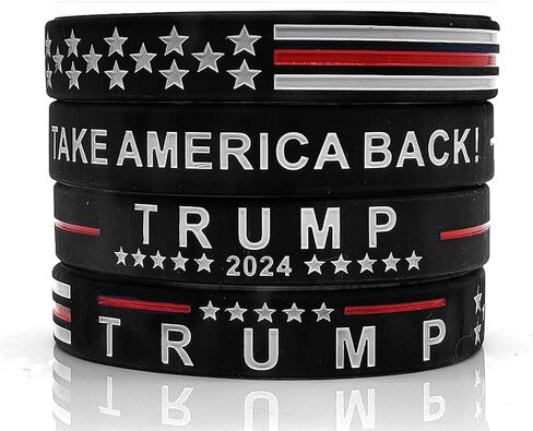 سوار Yangmics Direct 4 Trump Keep America Great for President 2020 من السيليكون - أساور معصم تحفيزية ملهمة - هدايا للبالغين من الجنسين للرجال والنساء والأولاد والبنات in Kuwait