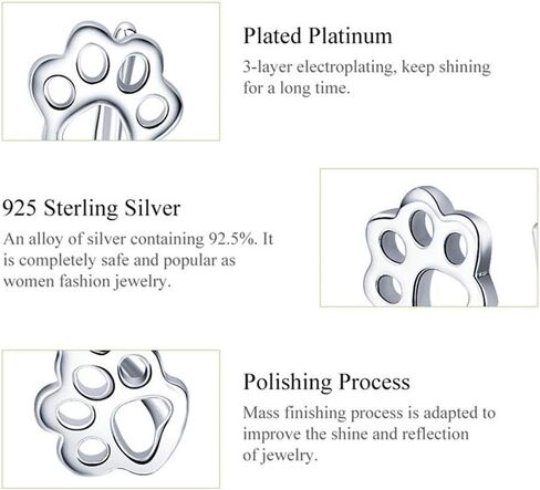 Paw Ear Cuff Wrap Crawler Climber Earrings for Women Teen Girls Sterling Silver Studs Clip On Cute Dog Cat Pin Hypoallergenic Jewelry in Kuwait