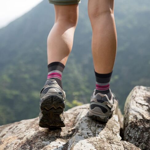 مجموعة من 4 جوارب نسائية من صوف ميرينو للمشي لمسافات طويلة من CS CELERSPORT، جوارب مبطنة دافئة للشتاء الحراري in Kuwait