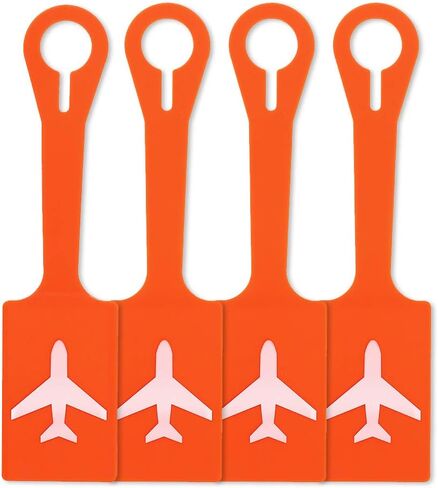 بطاقات الأمتعة المصنوعة من السيليكون مكونة من 4 قطع مع بطاقة هوية الاسم من Vigorport in Kuwait