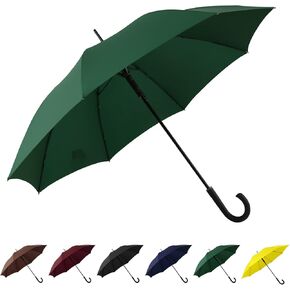 SoulRain 50 Inch Large Stick Umbrella Windproof Automatic Open Oversized J Handle Umbrellas for Men and Women Unbreakable Strong Travel Golf Umbrella in Kuwait