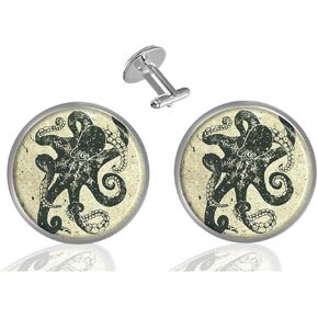 ecowcow Custom Classic Jewelry Tuxedo Shirt Gold Cufflinks Men's Unique Business Wedding Gifts in Kuwait