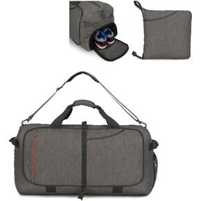 Duffle Bag Large Weekend Travel Bag, 65 Liter Foldable Travel Bag, Boarding Luggage with Shoe Pocket, Travel, Fitness, Men's and Women's Travel Bag in Saudi Arabia