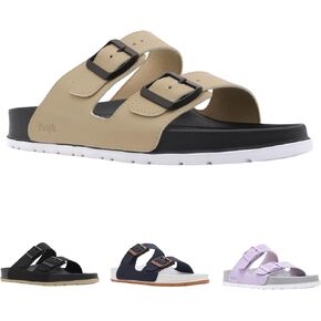 صنادل مطاطية من People Footwear للنساء والرجال، صنادل EVA، شرائح بإبزيم مزدوج مع شرائح ثنائية النطاق - أحذية صيفية مثالية للراحة والأناقة