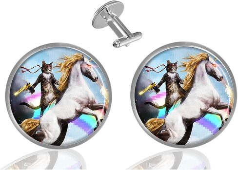 ecowcow Custom Classic Jewelry Tuxedo Shirt Gold Cufflinks Men's Unique Business Wedding Gifts in Kuwait