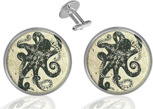 ecowcow Custom Classic Jewelry Tuxedo Shirt Gold Cufflinks Men's Unique Business Wedding Gifts in Kuwait