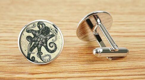 ecowcow Custom Classic Jewelry Tuxedo Shirt Gold Cufflinks Men's Unique Business Wedding Gifts in Kuwait