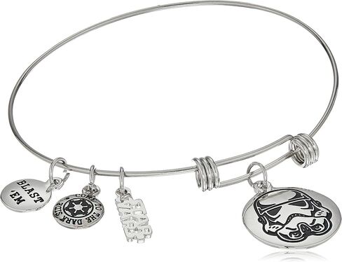 سوار "ستار وورز جوليري ستورم تروبر المصنوع من الفولاذ المقاوم للصدأ قابل للتوسيع، 19.05 سم (بيع 1SWMD)"، فضي in Kuwait