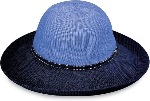 شركة Wallaroo Hat - قبعة فيكتوريا للسيدات ذات اللونين - حماية من أشعة الشمس بعامل حماية من أشعة الشمس 50+، مقاس قابل للتعديل لمقاسات التاج المتوسطة in Kuwait